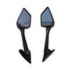Universal Rearview Mirror Yamaha NMAX155 Extended Stem Wide View Side Black Carbon Fiber Style
