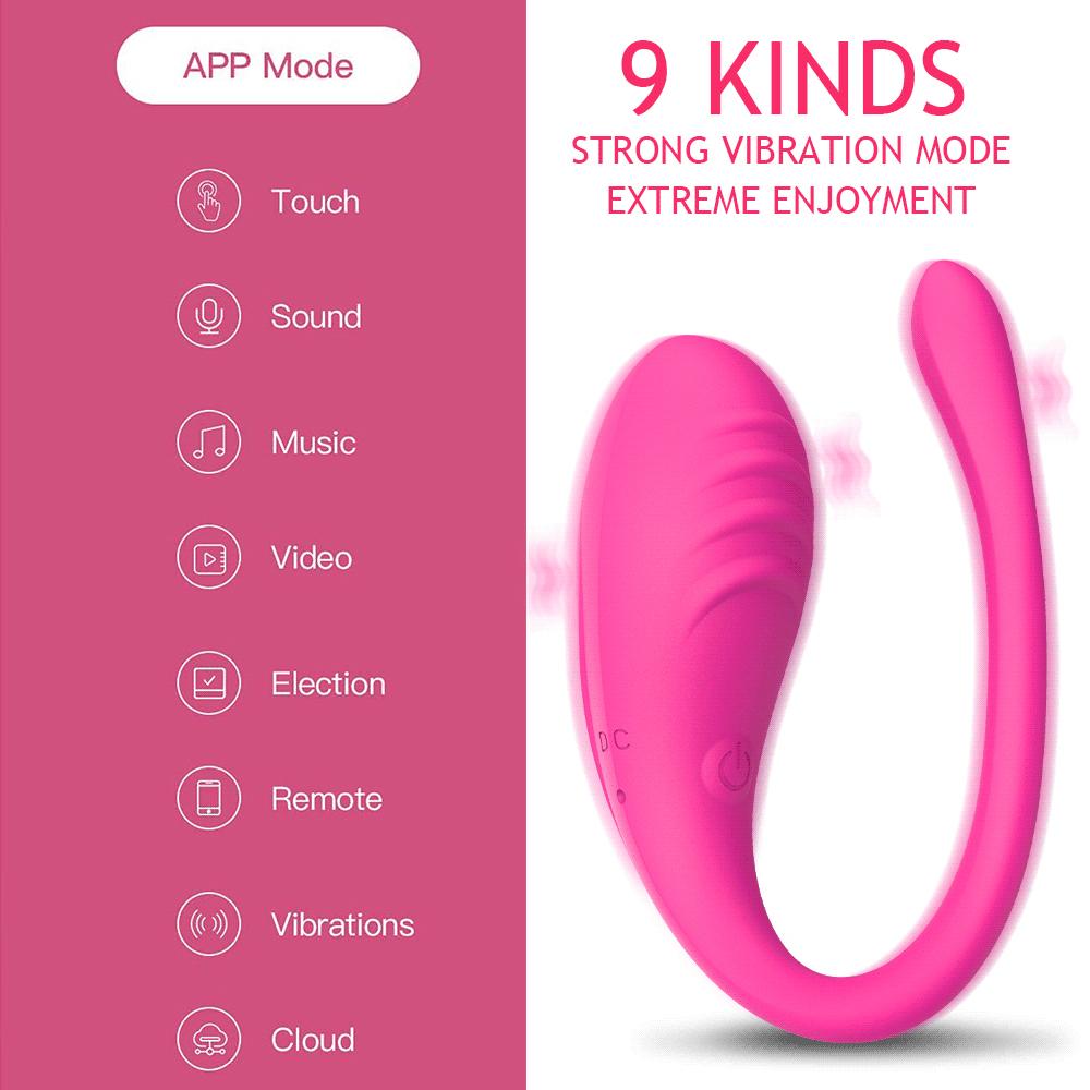 Wearable Dildo Vibrating Egg 9 Modes APP Remote Control Vaginal Massage Clit Stimulator Vibrator Female Sex Toys for Adults