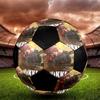 Pallone da Calcio Colorato Cucito a Macchina PVC Misura 5 Pronto per Allenamento di Squadra e Competizione Resistente Alto Rimbalzo Raffreddamento Regalo Sportivo