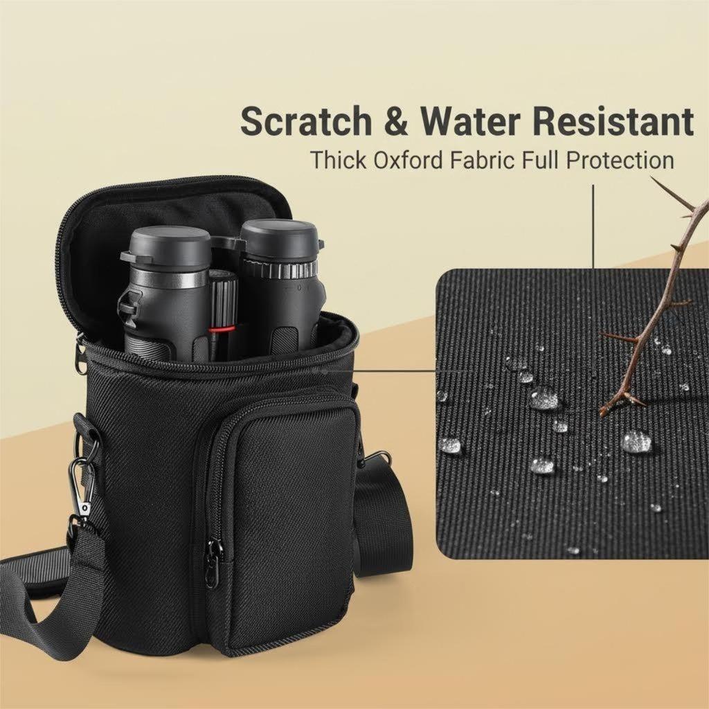 And Compartment Binocular Case, Made of 600D Oxford Cloth, with Practical Suitable Carrying