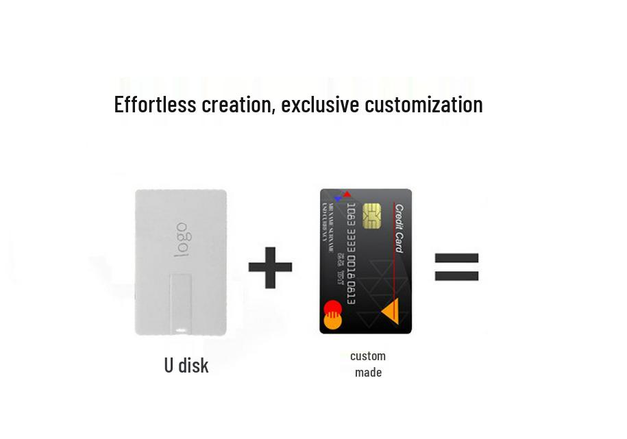 Custom Credit Card USB Drive: Creative Business Card & Corporate Gift with Logo Printing