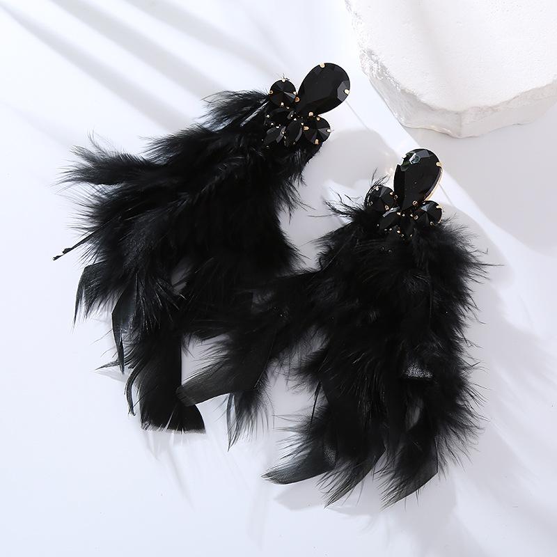 New Style Feather Long Earrings - Long and Elegant Ethereal Earrings with High-end and Unique Style. Ear Ornaments.