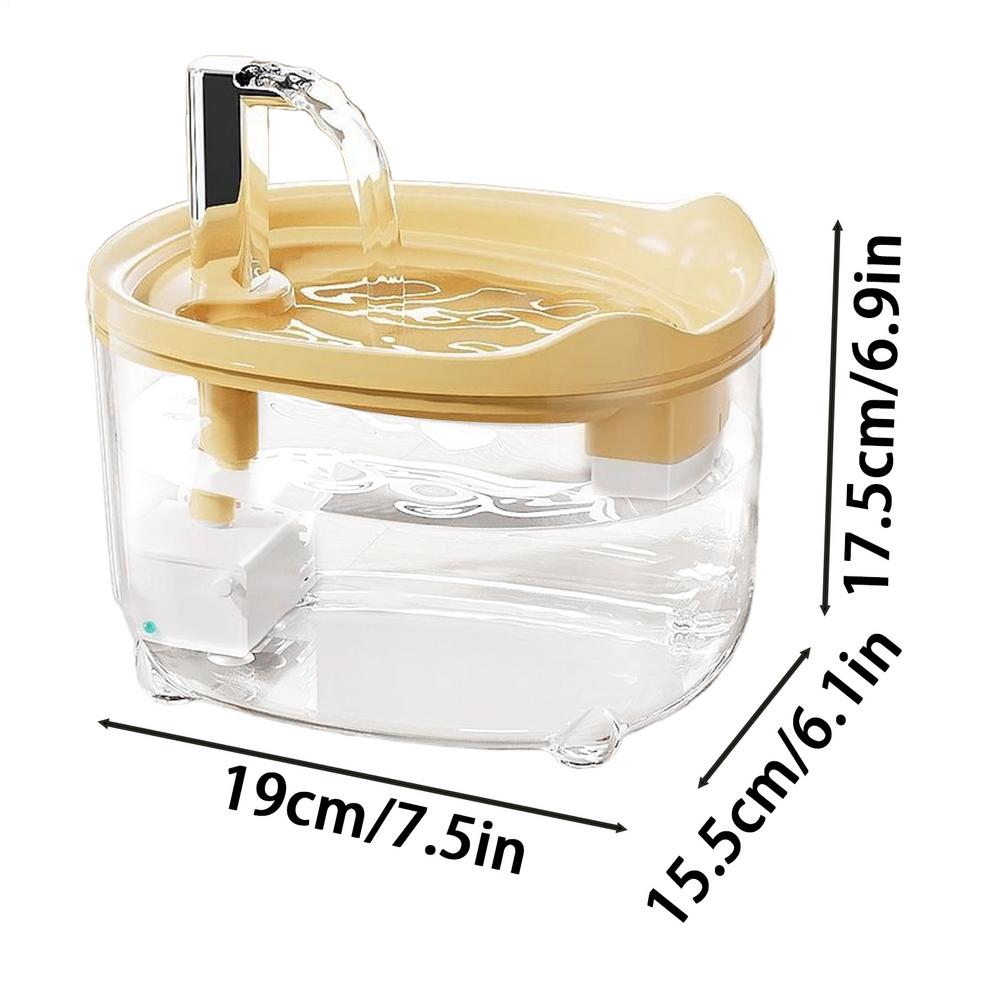 Pet Fountain Cat Drinking Fountain Dog Water Dispenser Automatic Feeder Waterer 1.5L Bowl For Small Animals Pet Puppy Kitten