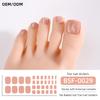 Popular Style New 3D Waterproof Nail Sticker Plastic UV Free Nail Wraps Toe Wraps