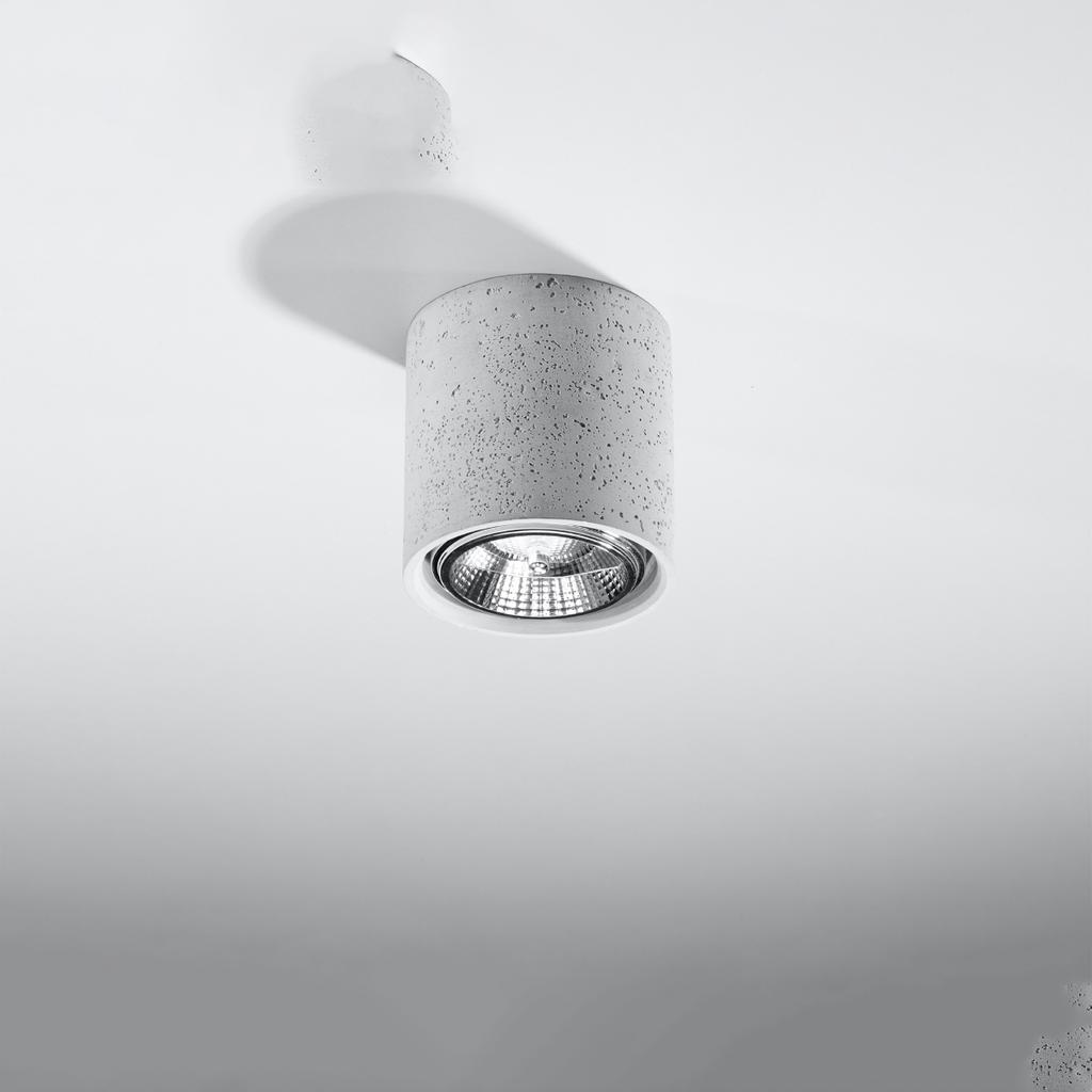 Plafon Nesix 1 Gu10 Szary Beton Lumilo 06.309.45