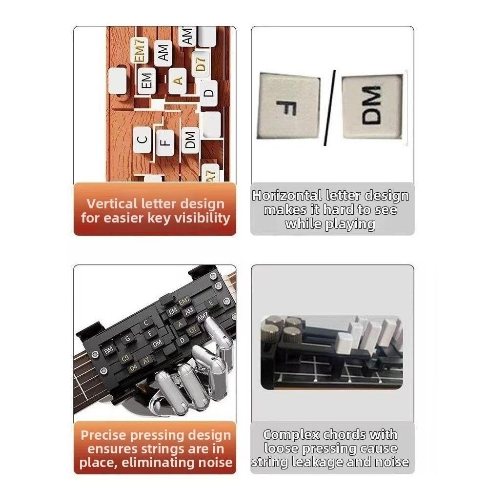 Portable Design Guitar Aid Chords Trainer Guitar Finger Practice Tool  Practice Sessions