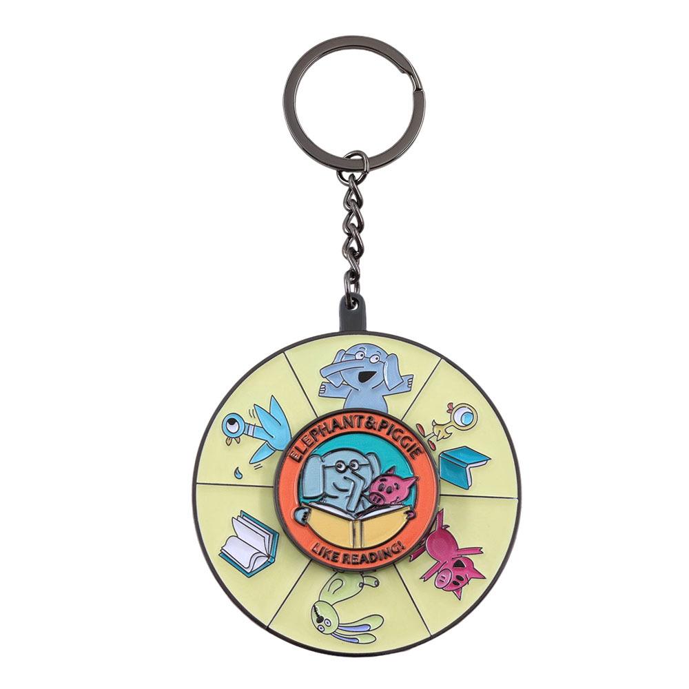 Вращающийся брелок с животными для любителей книг - Забавный кулон-библиотекарь в подарок