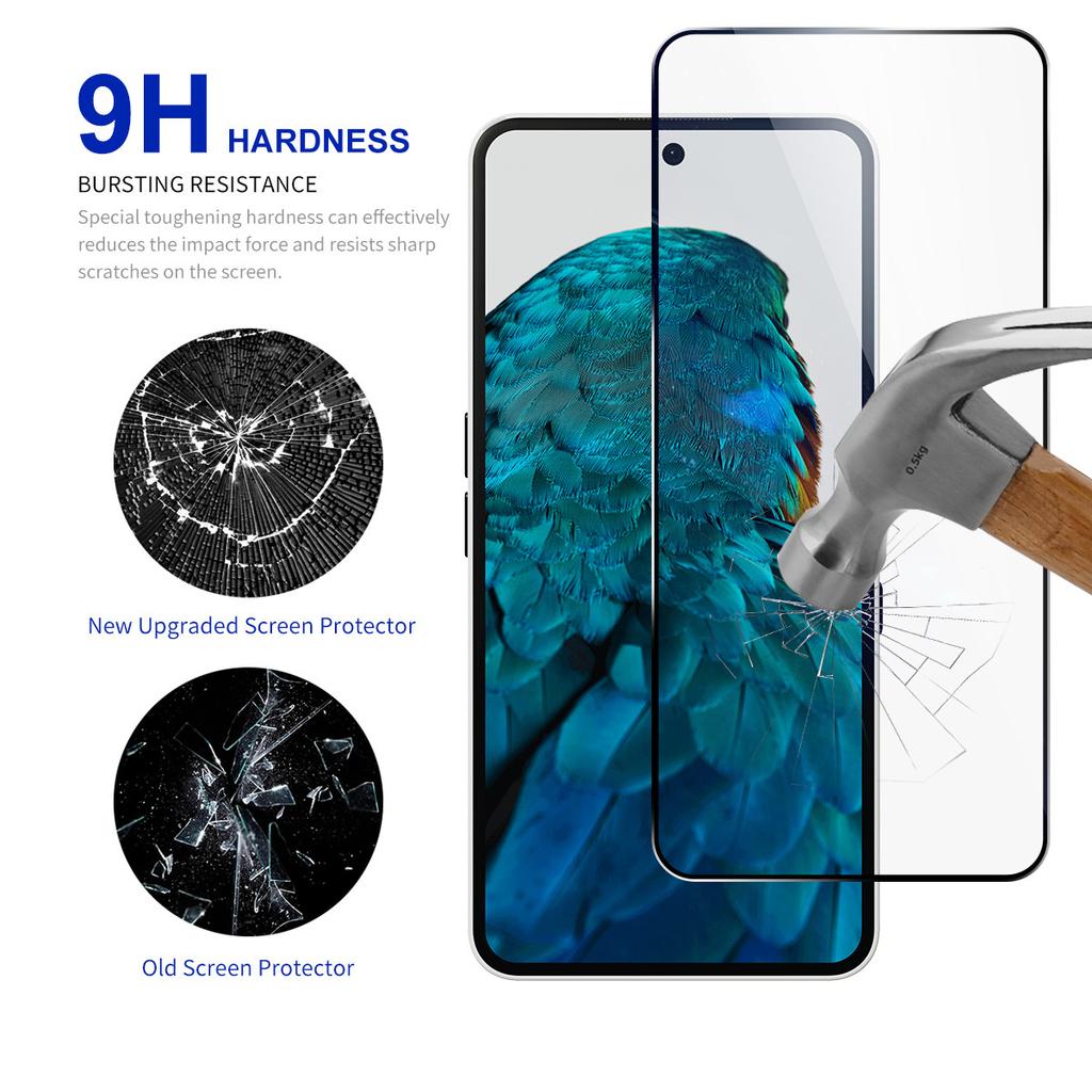 RURIHAI For Nothing Phone (3a) Pro/(3a) Screen Protector Secondary Hardening High Aluminium-Silicon Glass Film