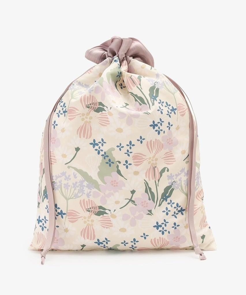 Afternoon Tea Living JR86 Flower Drawstring Pouch Set, Pink
