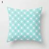 Light Blue Green Mint Cushion Cases Geometric Pattern Smooth Pillowcase American Style Comfortable Soft Home Decorations 45*45Cm