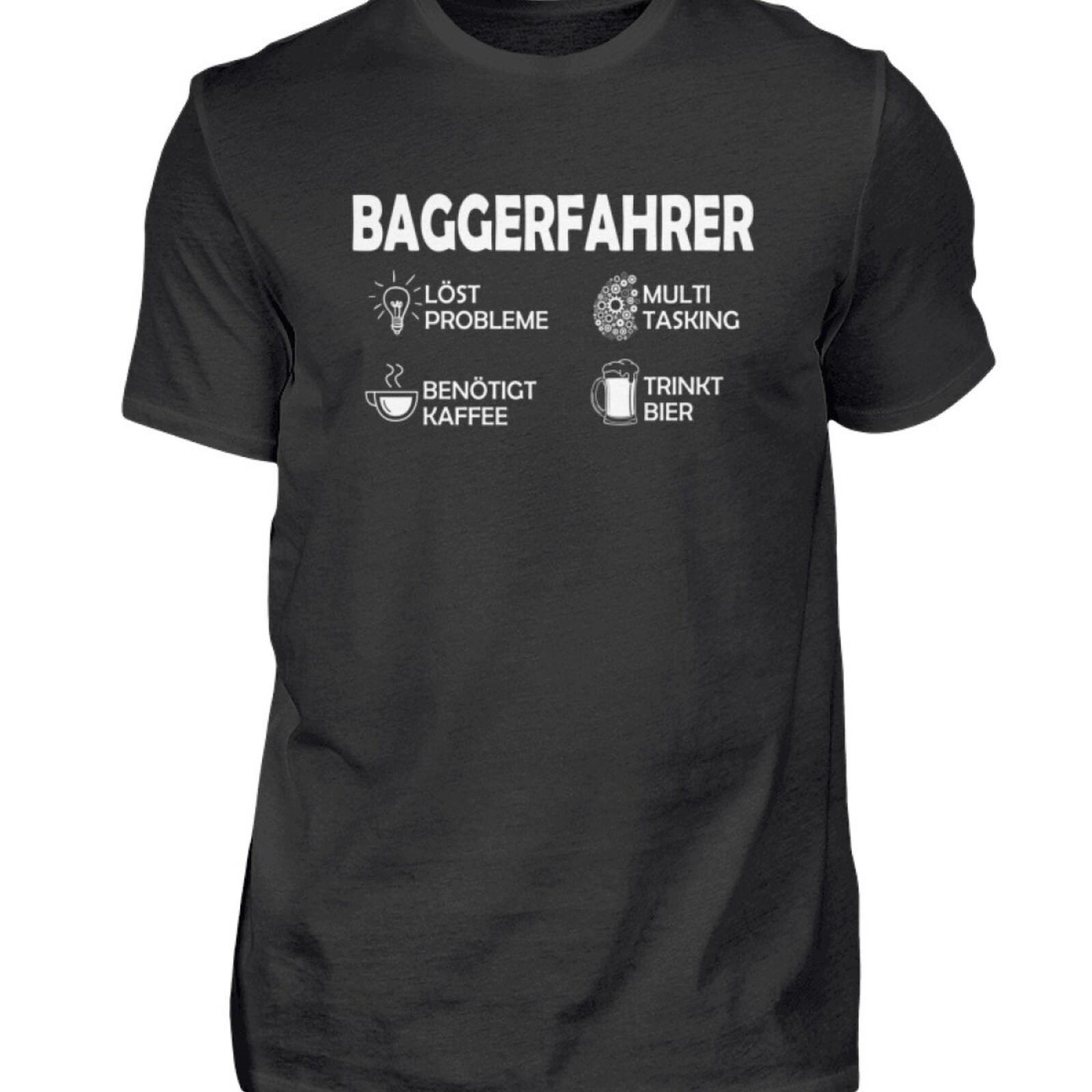 #32 Excavator, Construction Worker, Excavator Driver, Excavators, Black T-Shirt XL