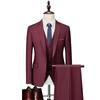 Men's Clothing Men's Business Casual Suit Suit Wedding Groom Dress Suit Three-piece Suit Suits & Blazers