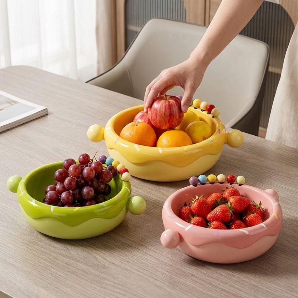 Plastic Fruit Serveerschaal Grote Capaciteit Snack Opbergbakje Woonkamer