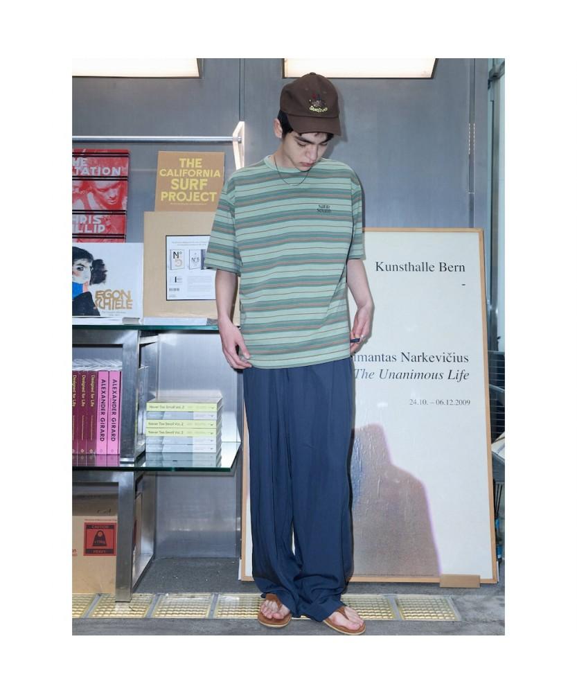 Saendeusaundeu (Unisex) Drape Elastic Waist Pants Navy
