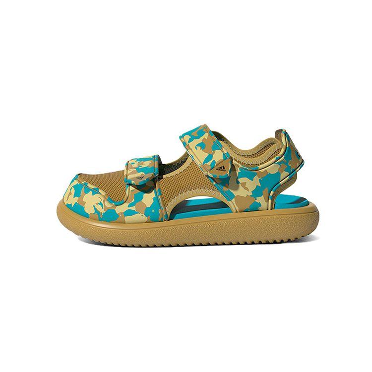 Adidas Water Sandal Comfortable Versatile Closed Toe Breathable Low Top Walker Baby Shoes Olive-Green GZ1310