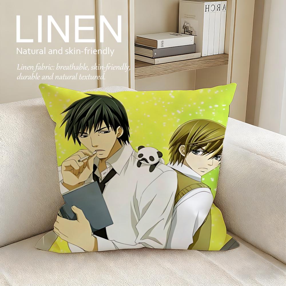 Anime Sekaiichi Hatsukoi Cushion Cover Pillowcase Set Pcs x x Breathable Washable Sofa Cushion Cover