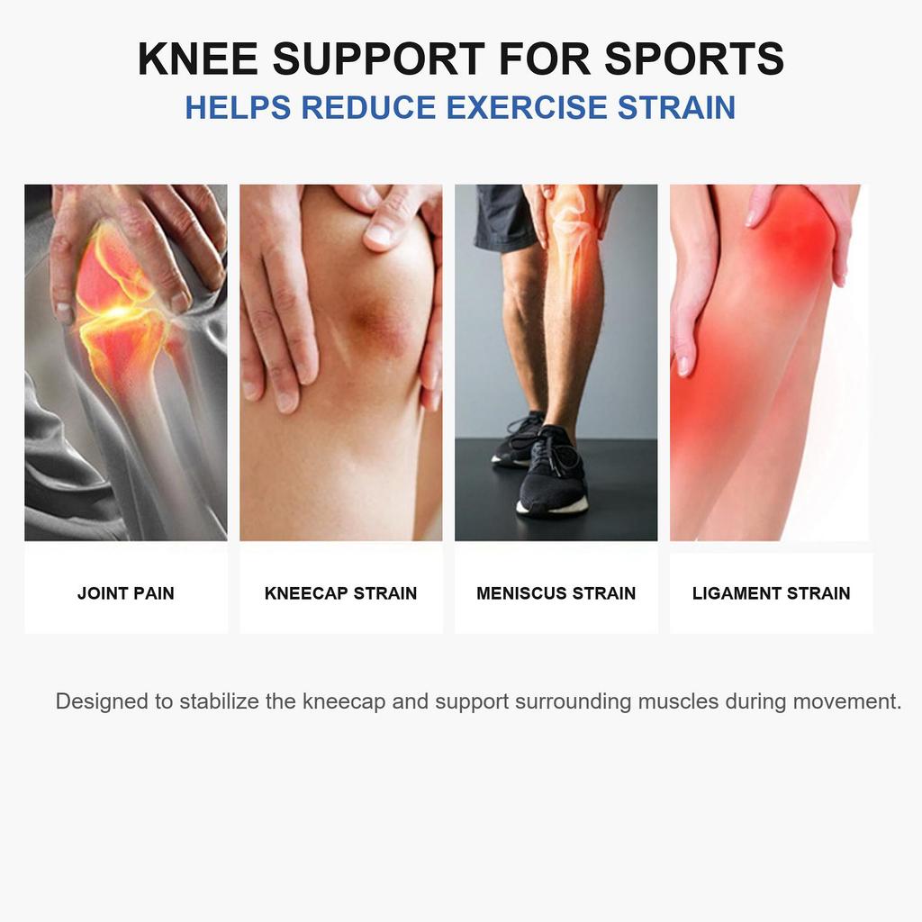 Adjustable Patella Knee Strap, Compression Knee Brace Support Band for Running Basketball Cycling Hiking, Pain Relief Knee Protector for Men Women