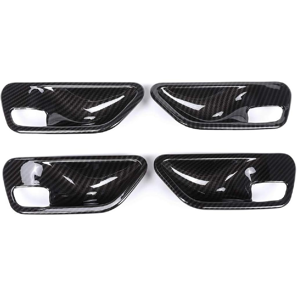 Carbon Fiber ABS Plastic Interior Door Handle Bowl Cover Trim For BMW 3 4 Series f30 f32 f35 316i 318i 320li 2013-2018