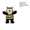 Dog Plush Bee Toy Soft Chew Toy Interactive Stuffed Squeaky Puppy Teething Toy for Dogs Tug-of-War