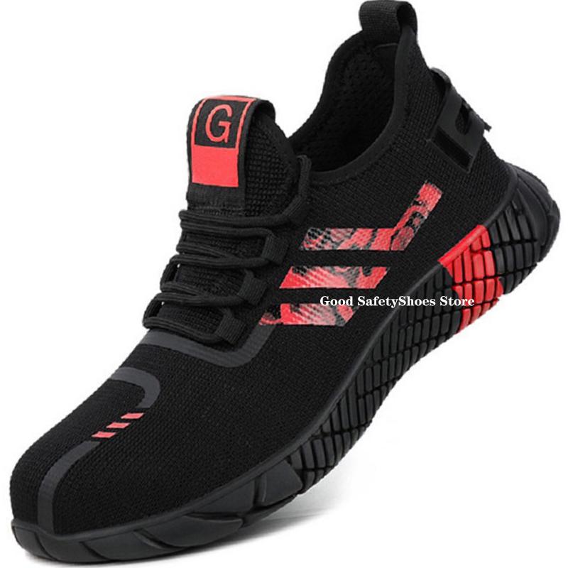 

Летняя мужская рабочая обувь, женская дышащая защитная обувь со стальным носком, мужские рабочие кроссовки, неразрушимые защитные ботинки, устойчивые к проколам 43