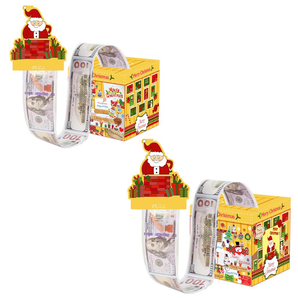Christmas Themed Santa Gift Bank With Coin Slot For Holiday Celebrations And Decorations
