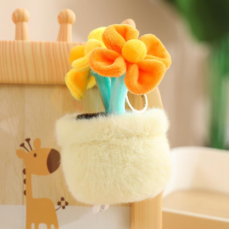 

Девочка держит букет кукла плюшевая игрушка цветочный горшок букет подвеска девочка сумка брелок кукла 12cm flower pot pendant (0.03kg)