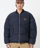 Trillion Leather Patch Puffer Jacket_Navy