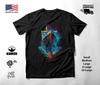Cruise Ship Neon Graphic T-Shirt Black Unisex S-2XL