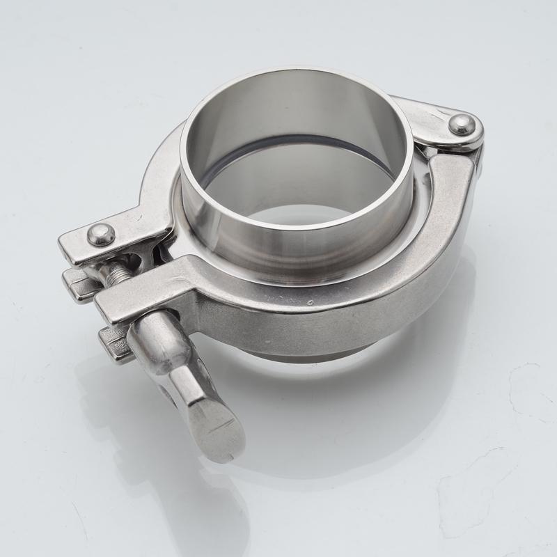 304 Stainless Steel Quick-Connect Sanitary Fitting Set / Precision Cast Clamp for Pipe Fitting 32 45