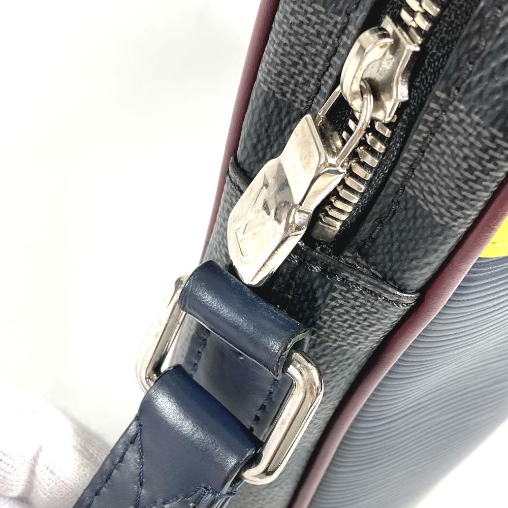 Louis Vuitton M55100 Epi Damier Graphite Danube Slim Bag Pochette Shoulder Bag