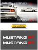 Ford Mustang GT Reflekterande Vindrute- och Bakrutedekal