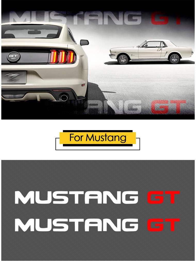 Ford Mustang GT Reflekterande Vindrute- och Bakrutedekal