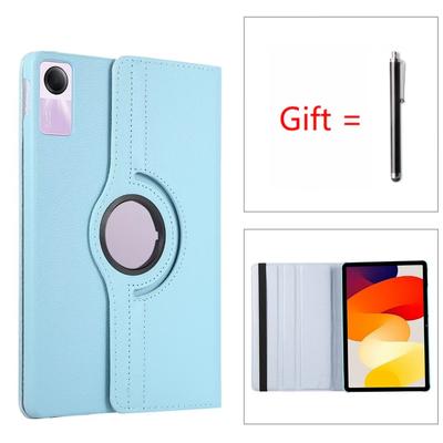 Rotierende Tablet-Hülle für Xiaomi Redmi Pad SE 2023 Xiaomi Pad 6 5 Pro 11 Zoll Abdeckung für Pad 5 12,4 Zoll Ständer PU-Lederschale