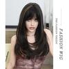 Women's Simulation Wig 65cm Hair Cospaly Long Straight Wig Full Headgear Rose Hair Net Headdress Beauty Decoration Wig