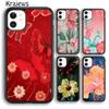 Krajews Butterflies Hibiscus Flowers Soft Phone Case Cover For iPhone 17 Air 16 15 14 Plus 11 12 13 Pro Max Coque Fundas