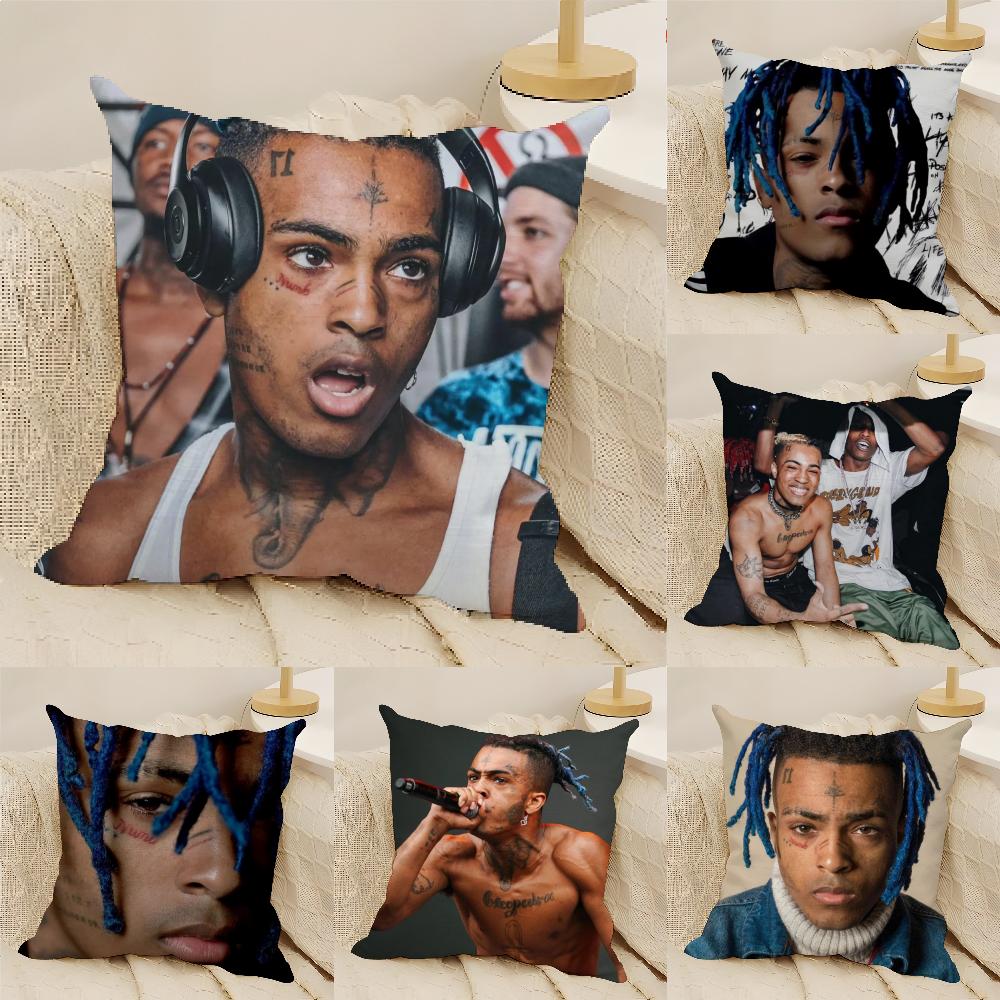 Hip Hop Z-Xxxtentacion Pillow Case Linen Cushion Covers For Decorative Sofa Home Pillows Case Car Chair Pillows Cases