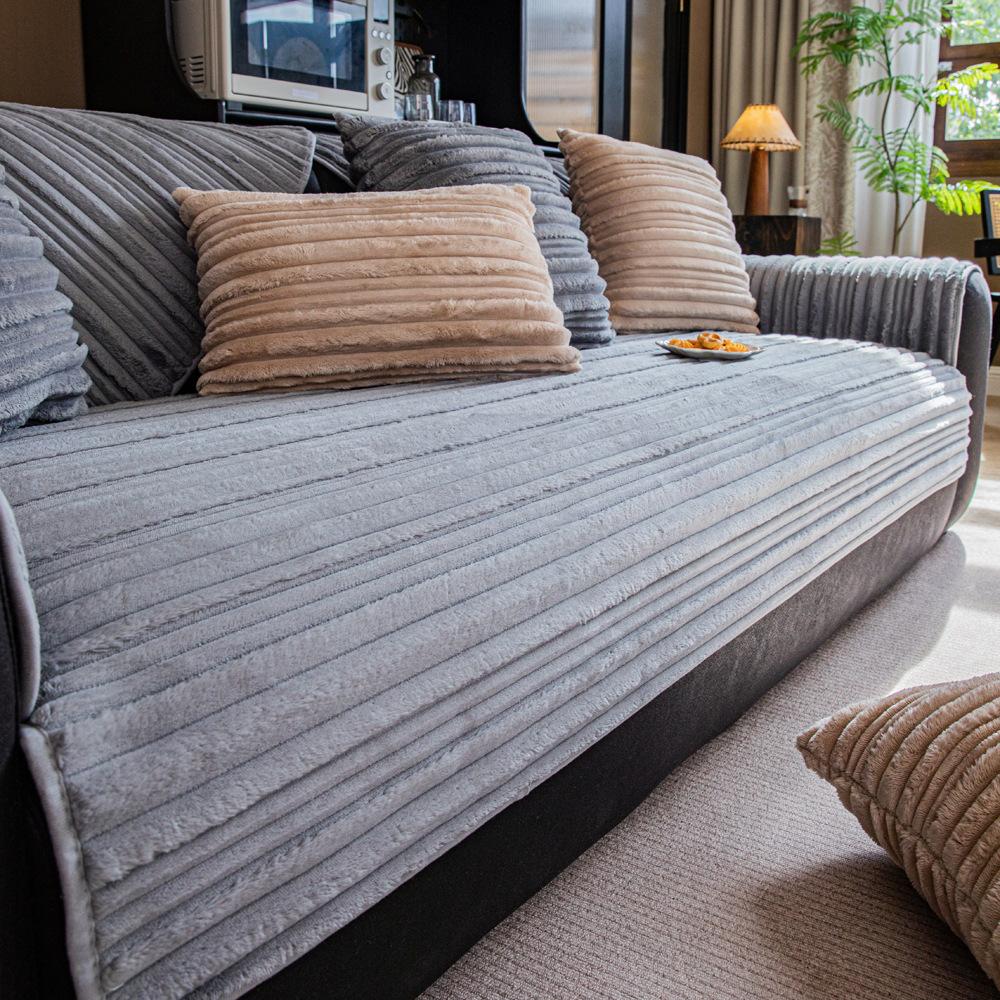 

Подушка для дивана Новая осенне-зимняя ткань Защита от царапин когтями кошек Нескользящий Утолщенный Чехол Ткань Полотенце Чехол для дивана 70*70cm