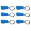 100Pcs Pre Insulated Ring Crimp Terminals Copper PVC Wire Connector for Machinery AWG 22?16RV1.25?5
