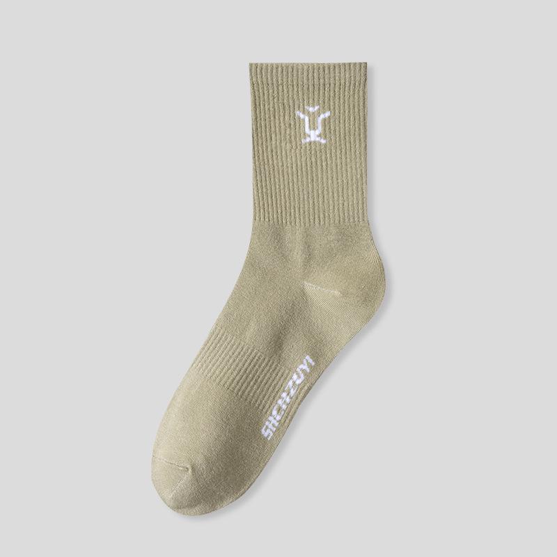 Chaussettes en coton hautement élastiques Douze Constellations: Tube moyen pour hommes et femmes pour sports légers, automne et hiver.