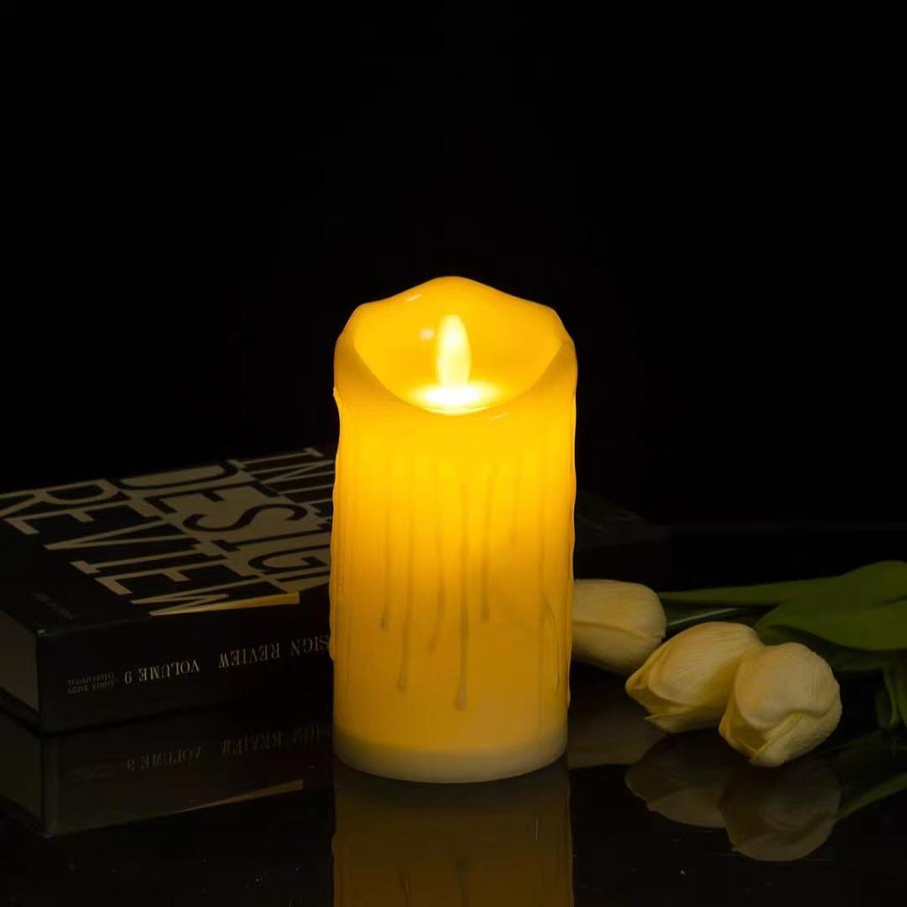 LED Wavy Mouth Face Swinging Candle Light for Wedding, Birthday, Christmas, Concerts