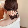 Colorful Hanfu Hair Clip Cloth Ponytail Holder Sweet Flower Hairpin  Girls