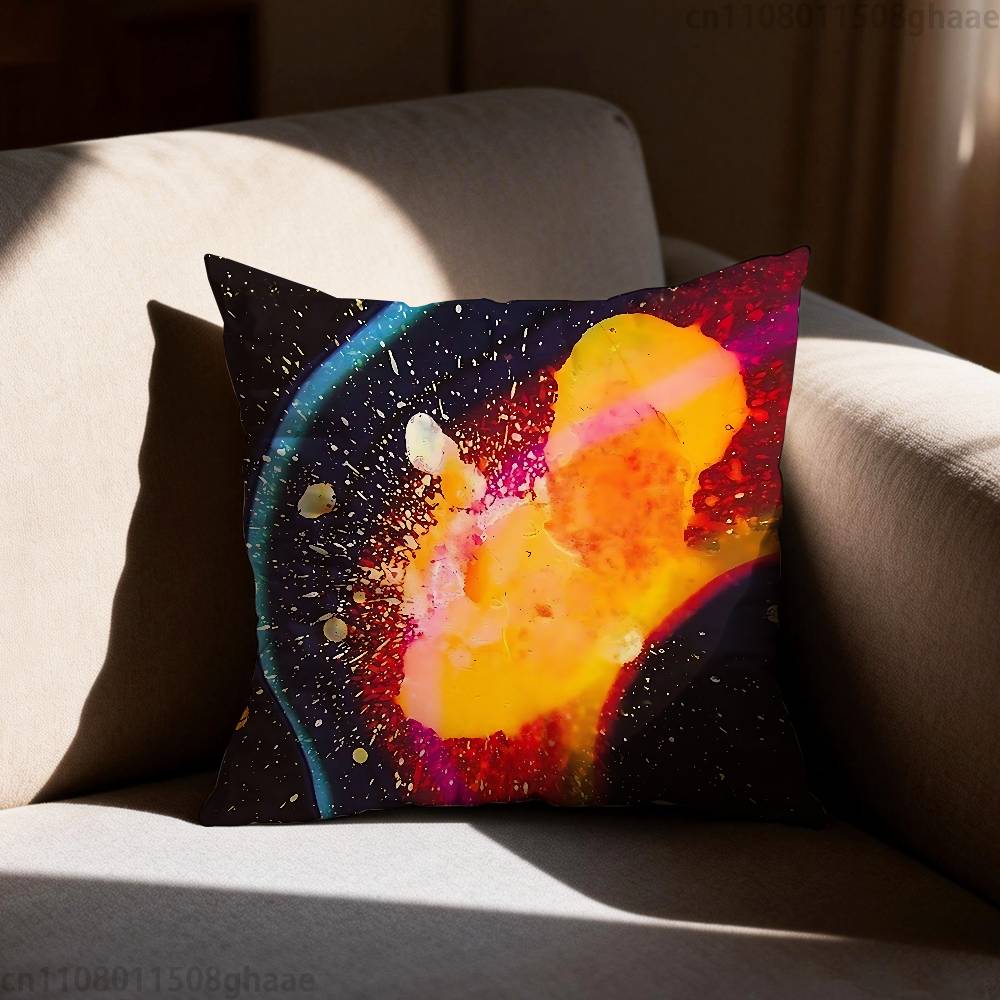 Art Rock Band Radiohead Pillow Case Square DoubleSided Printing Short Plush Sofa Cushion Cover Bedroom Bedside Pillow