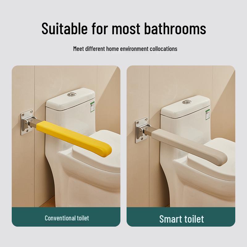 Folding Safety Handrail for Elderly and Disabled - Bathroom Accessibility Aid