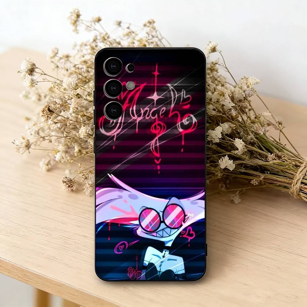 Чехол для телефона H-hazbin hotel angel dust Черный Силиконовый Мягкий Для Samsung S25,S24,S21,S22,S23,S30,Ultra,S20,Plus,Fe,Lite Samsung S21plus