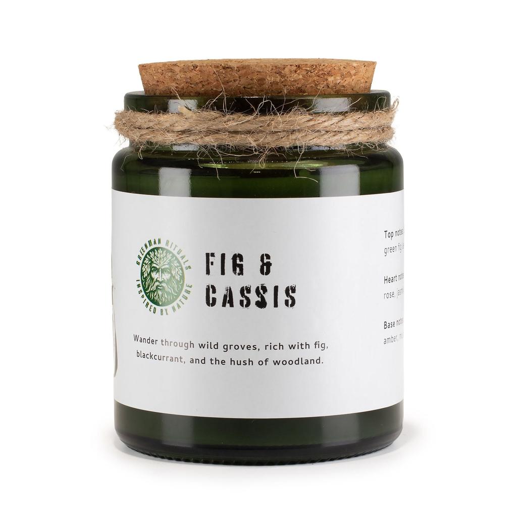 Greenman Woodwick Soy Candle – Fig & Cassis