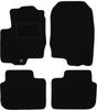 Black Velour Floor Mats For: Mitsubishi Colt VI Z30 Hatchback (2004-2008)