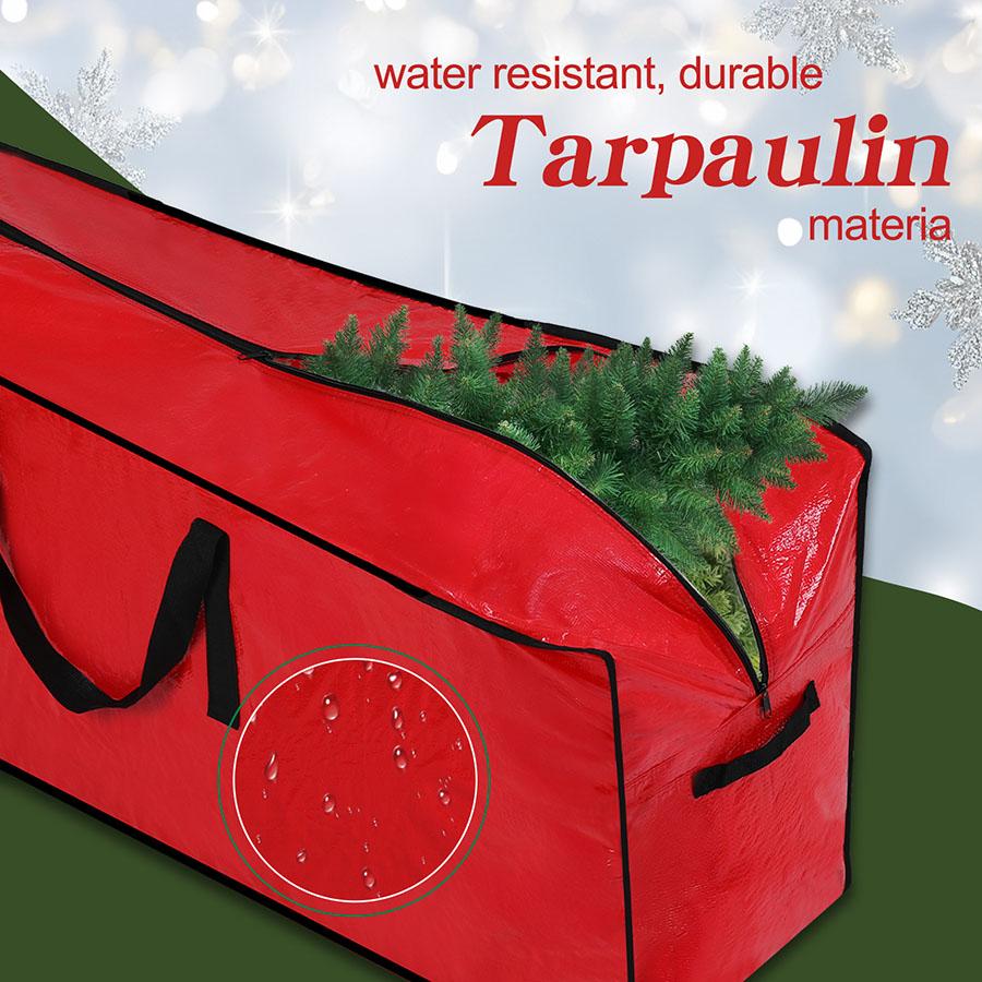 Christmas Tree Storage Bag - Stores 7Foot Artificial Xmas Holiday Tree, Durable Waterproof Material, Zippered Bag, Carry Handles.