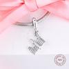 Passar Europa Armband 925 Sterling Silver Prag Karlsbron Dangle Charms Pärlor för kvinnor DIY smyckestillverkning