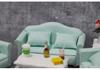 1:12 Dollhouse Miniature Furniture - Green Sofa Three-Piece Set for Living Room