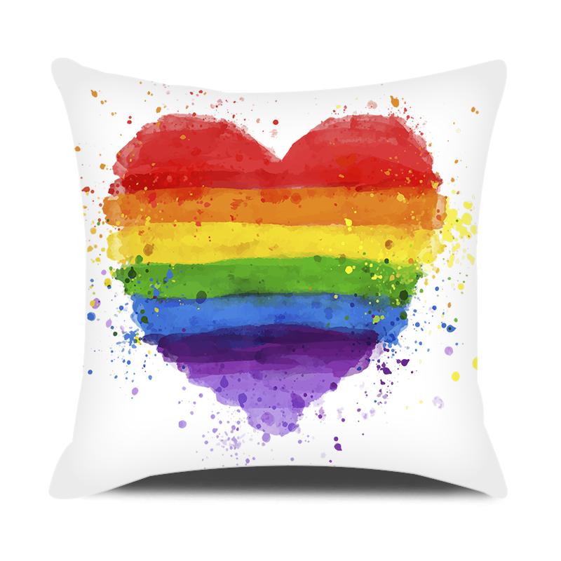 Swirl Geometric Striped Plaid Print Pillowcase Colorful Pillowcase Home Sofa Car Decoration Peach Skin Cushion Cover